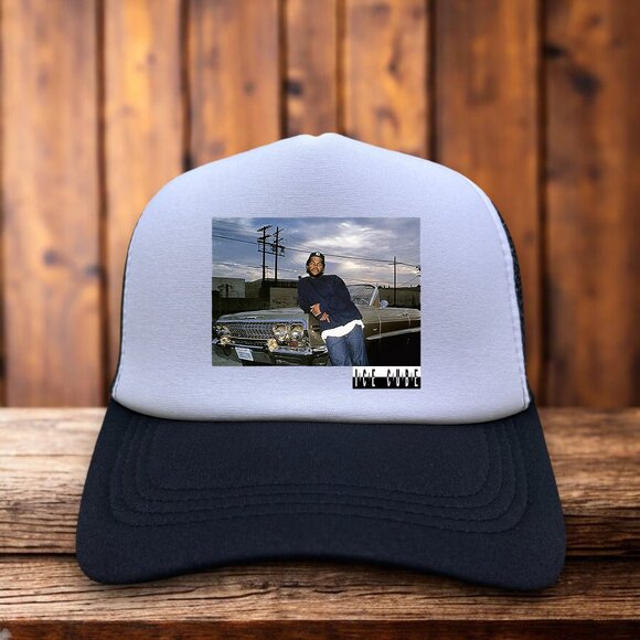 Ice Cube Mens Trucker Hat Black Snapback 90s Old School Hip Hop Baseball Cap - Picture 1 of 4